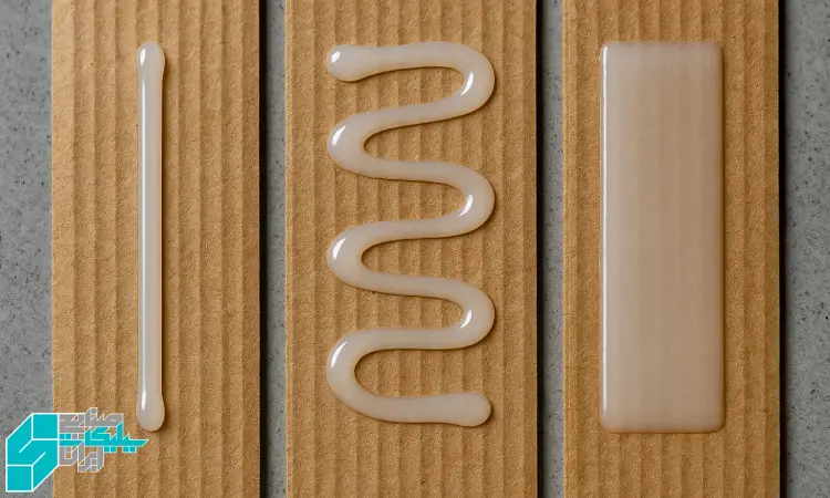 انواع درز و الگوی پاشش چسب سیلیکات