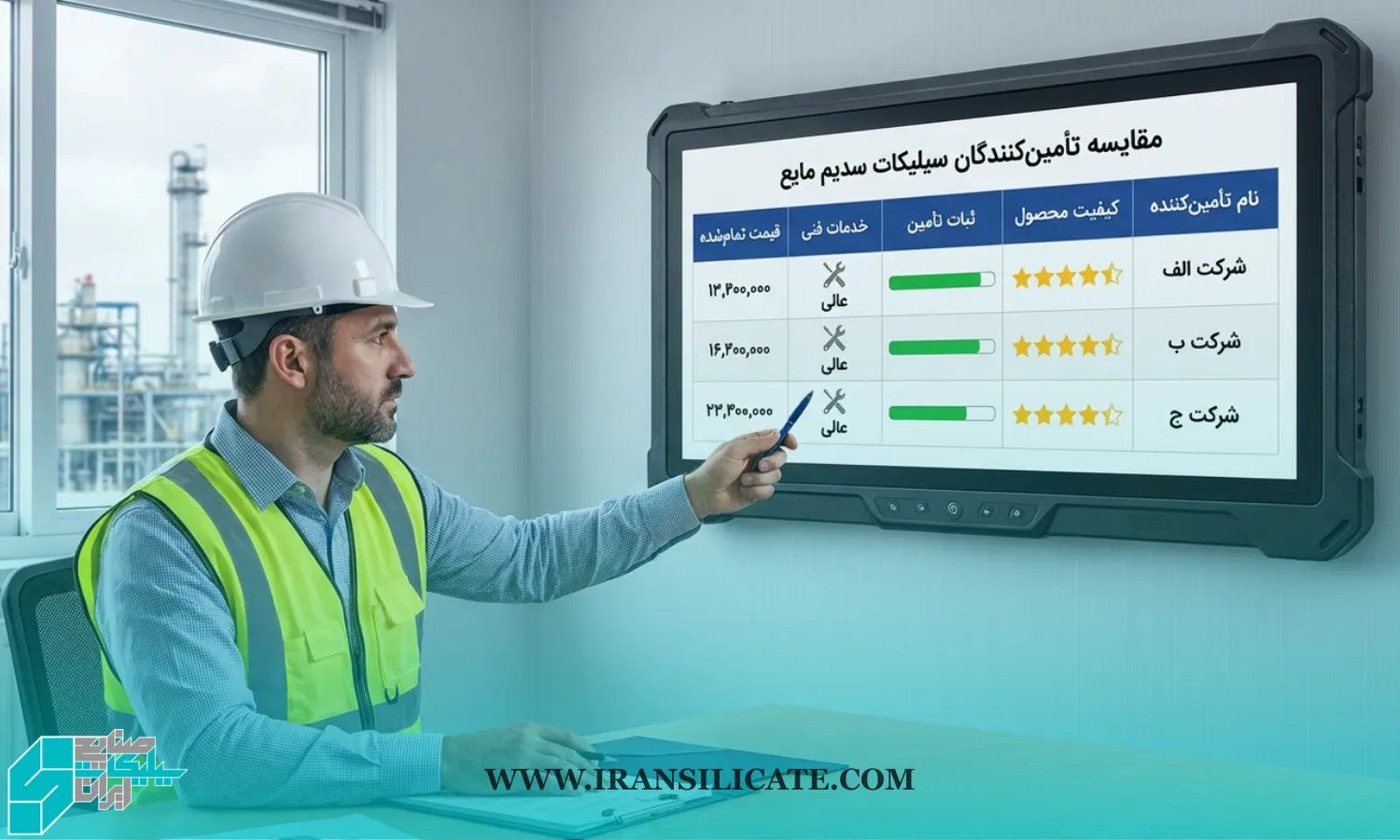 معیارهای انتخاب بهترین تامین‌کننده سیلیکات سدیم مایع در ایران