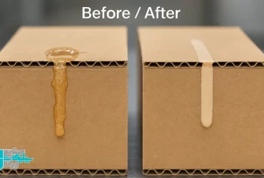 تخمین مصرف چسب سیلیکاتی در هر متر درز کارتن